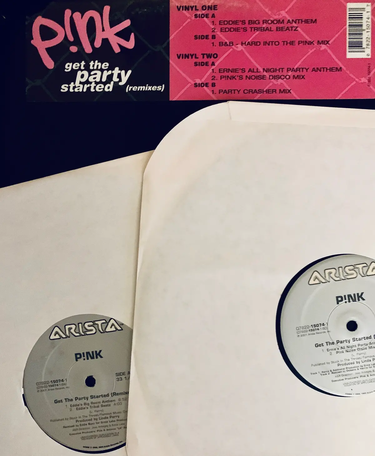 P!Nk - Get The Party Started (2Xlp 12" Remix Vinyl) - Used 1