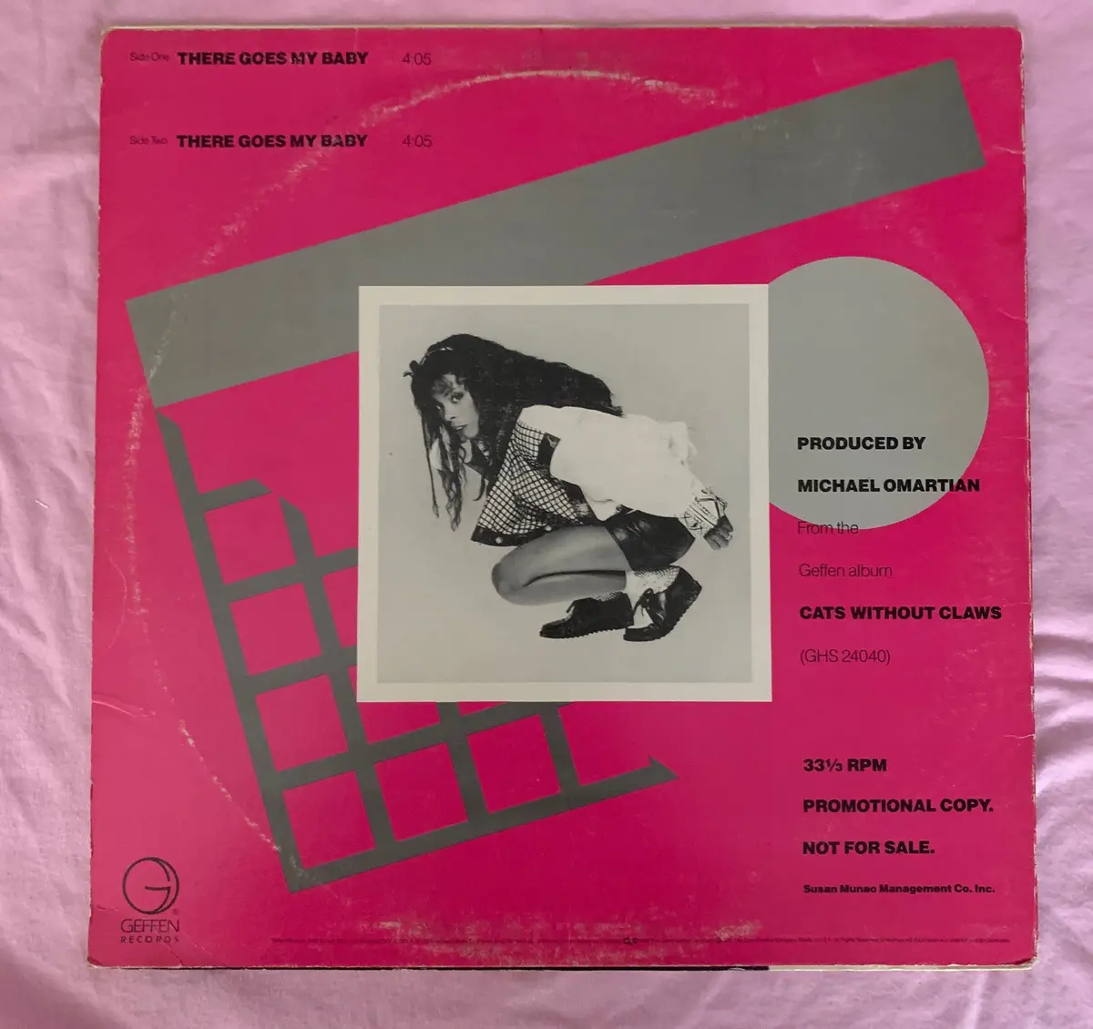 Donna Summer - There Goes My Baby 12" Promo Lp Vinyl - Used 2
