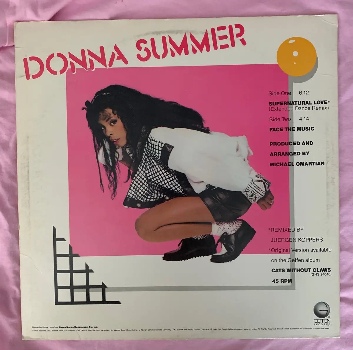 Donna Summer - Supernatural Love / Face The Music 12" Lp Vinyl - Used 2