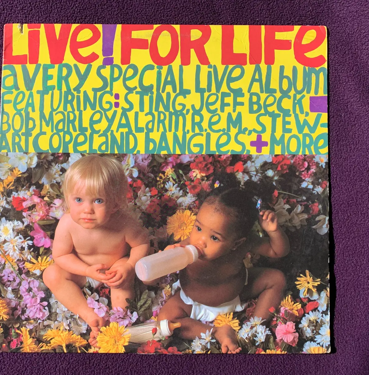 Live! For Live (Various) 1986 Lp Vinyl - Used (Go-Go's, Sting, Bangles +++) 1