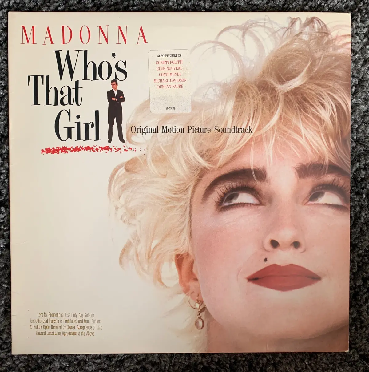 Madonna - Who's That Girl (Ost) Original 1987 Lp Promo Vinyl - 1
