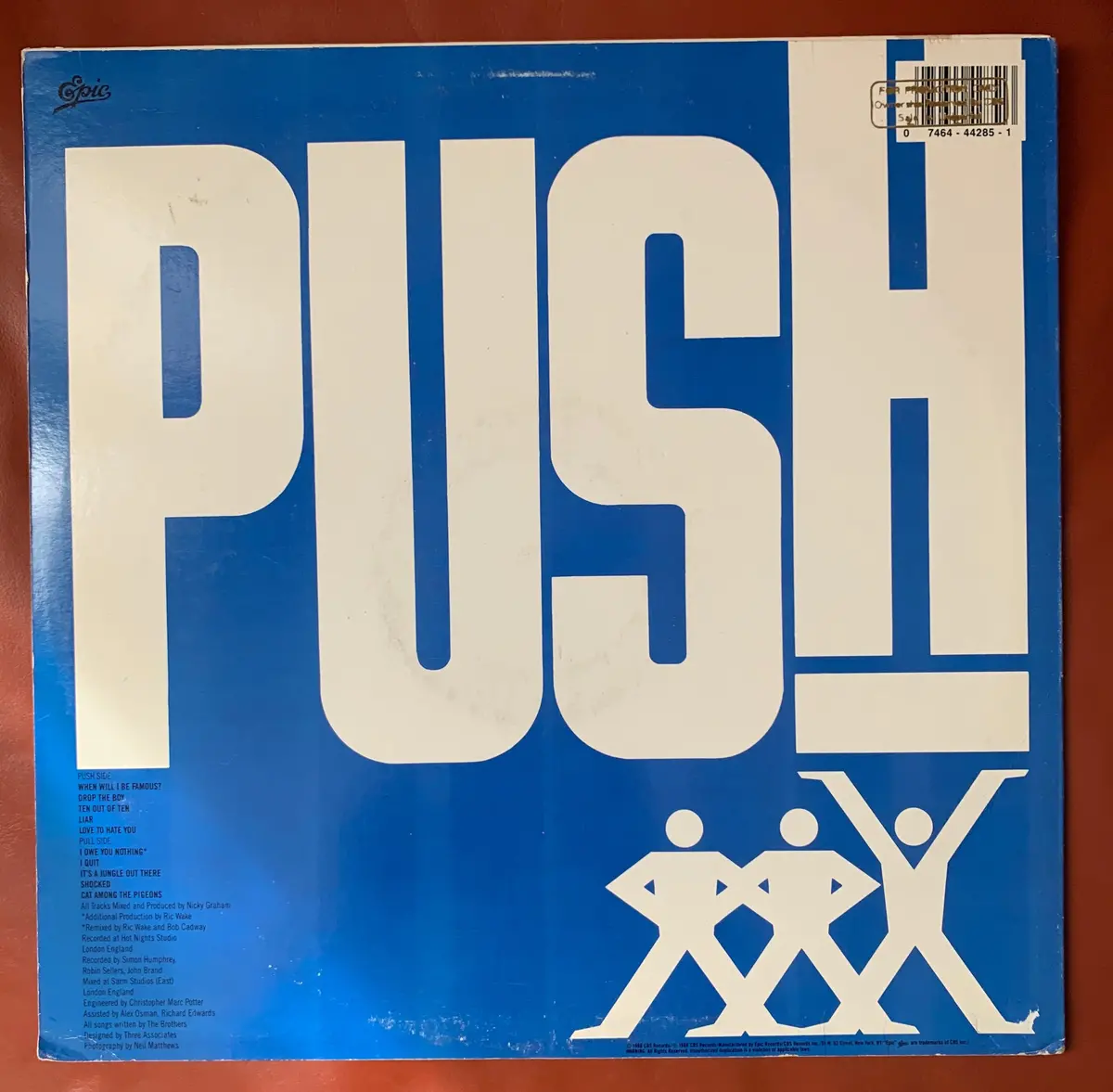 Bros: Push (Original Lp Vinyl) 80S Promo - Used 2