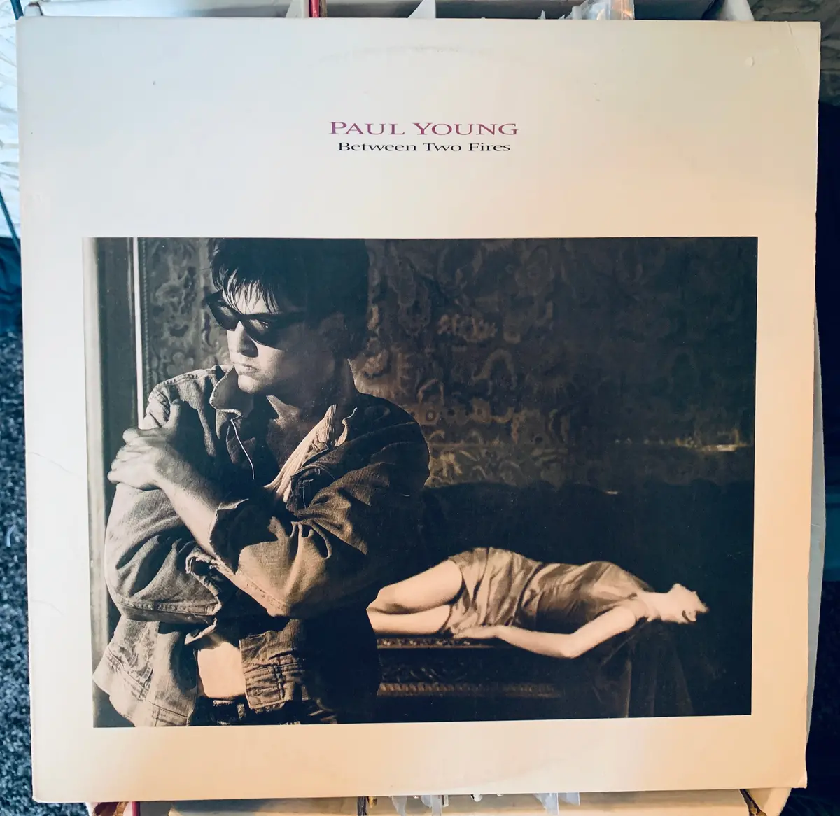Paul Young  - Between Two Fires Lp Vinyl - Used 1