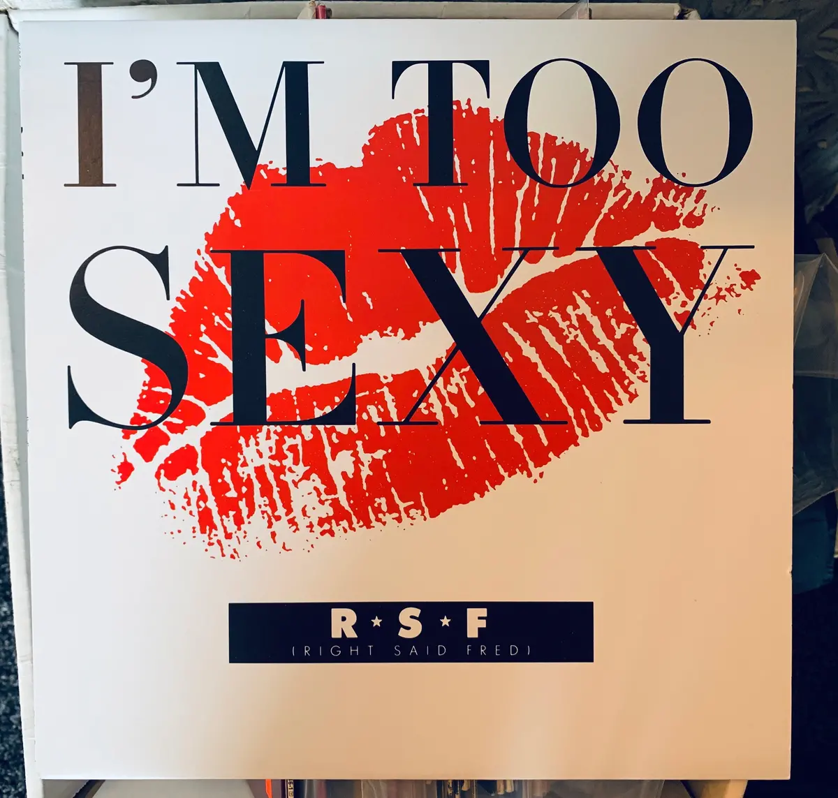 Right Said Fred - I'm Too Sexy 12" Lp Remix Vinyl - Used Like New 1