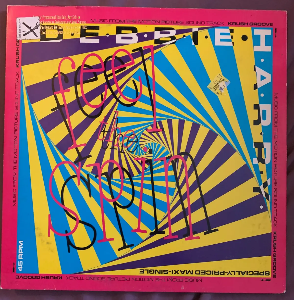 Debbie Harry - Feel The Spin Used 12" Remix Lp Vinyl - 1