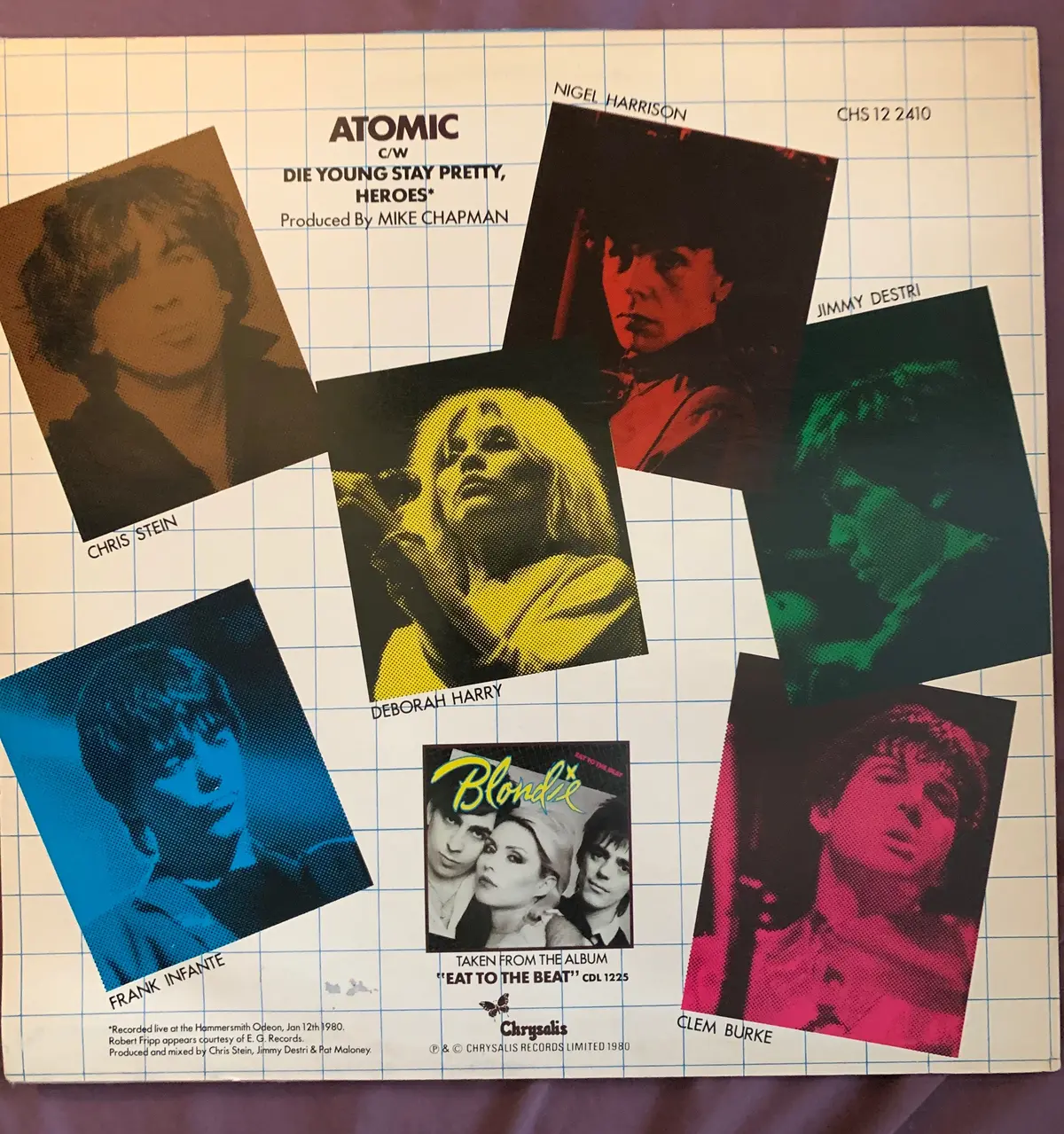 Blondie / Debbie Harry - "Atomic" Lp 12" Remix Vinyl 2