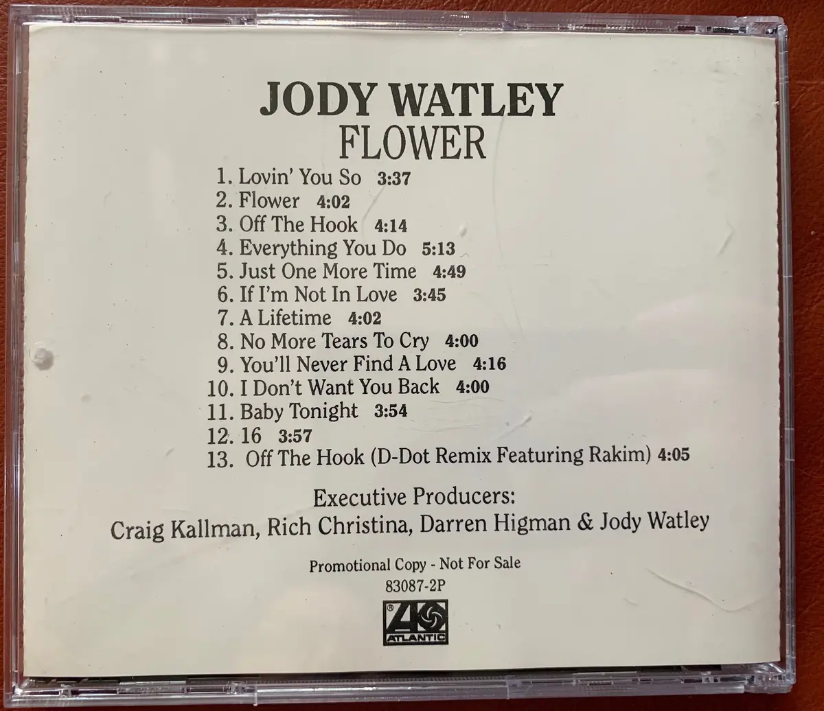 Jody Watley - Flower (Promo Cd)  Used 1
