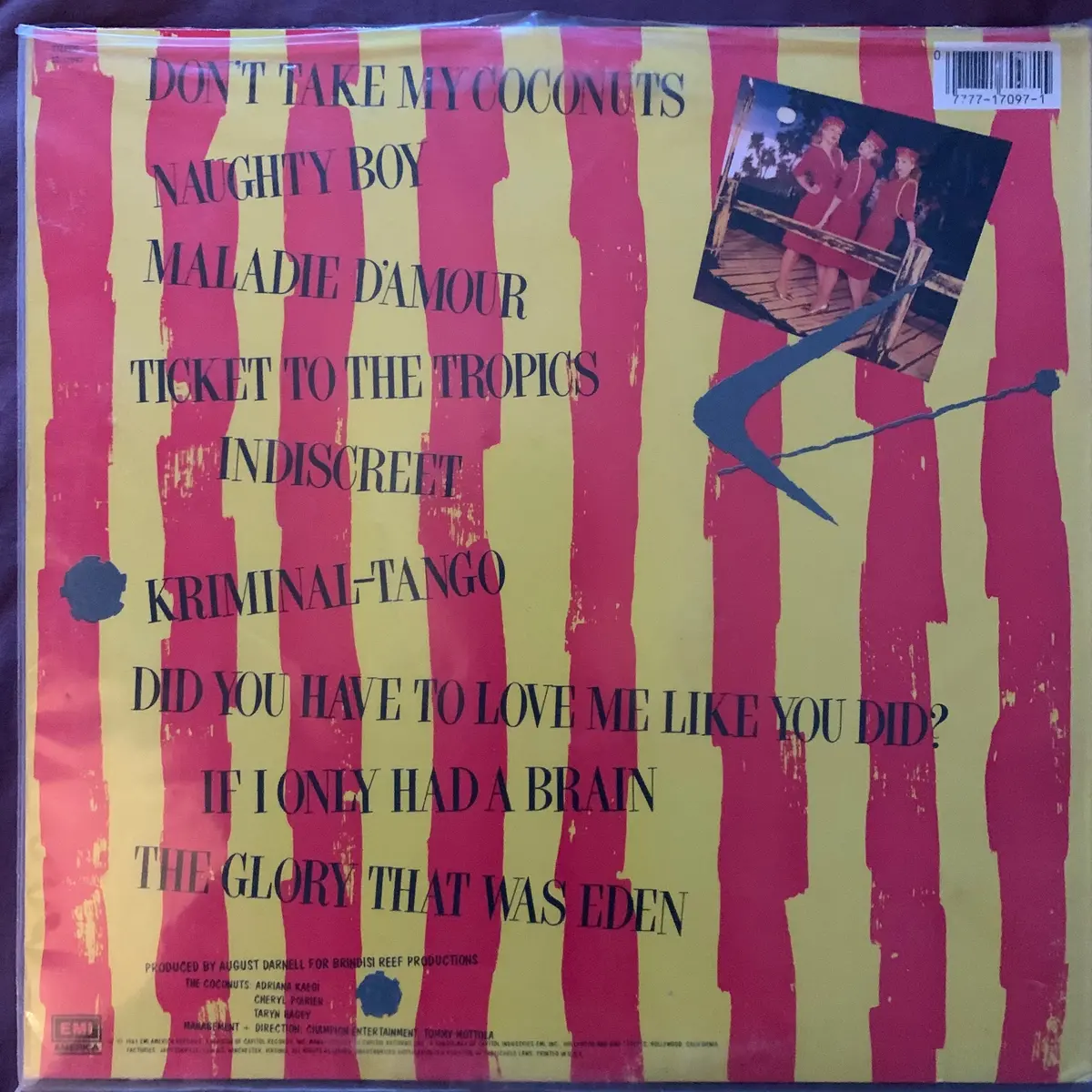 The Coconuts - Don't Take My Coconuts Lp Vinyl 1983 - Used In Vg+++ 2