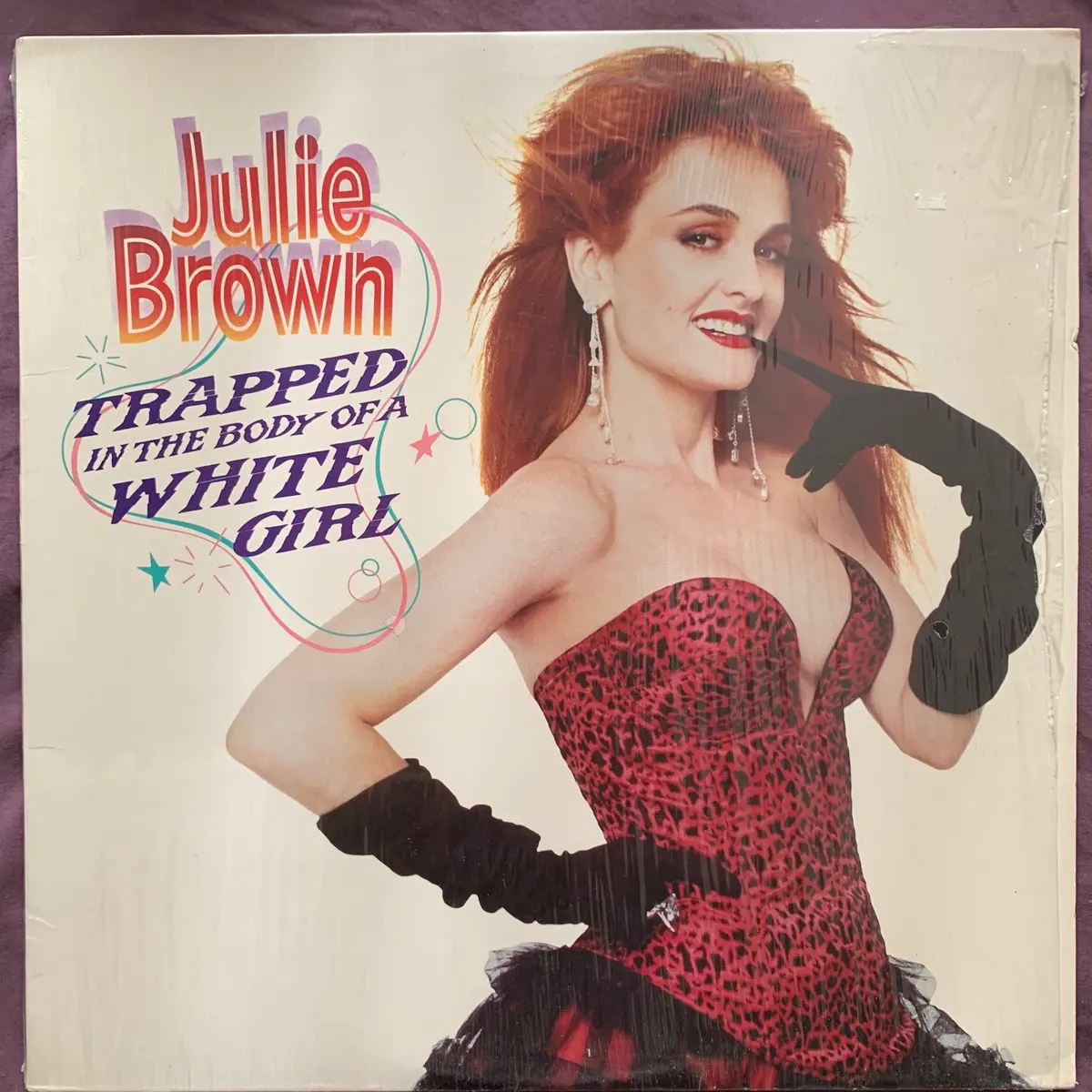 Julie Brown -Trapped In A Body Of A White Girl  Lp Vinyl -Used 1