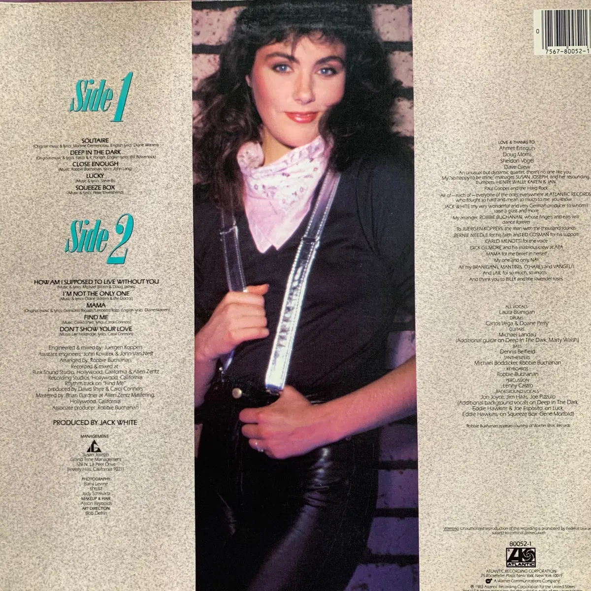 Laura Branigan - "Branigan 2 " 1983 Lp Vinyl - Used 2