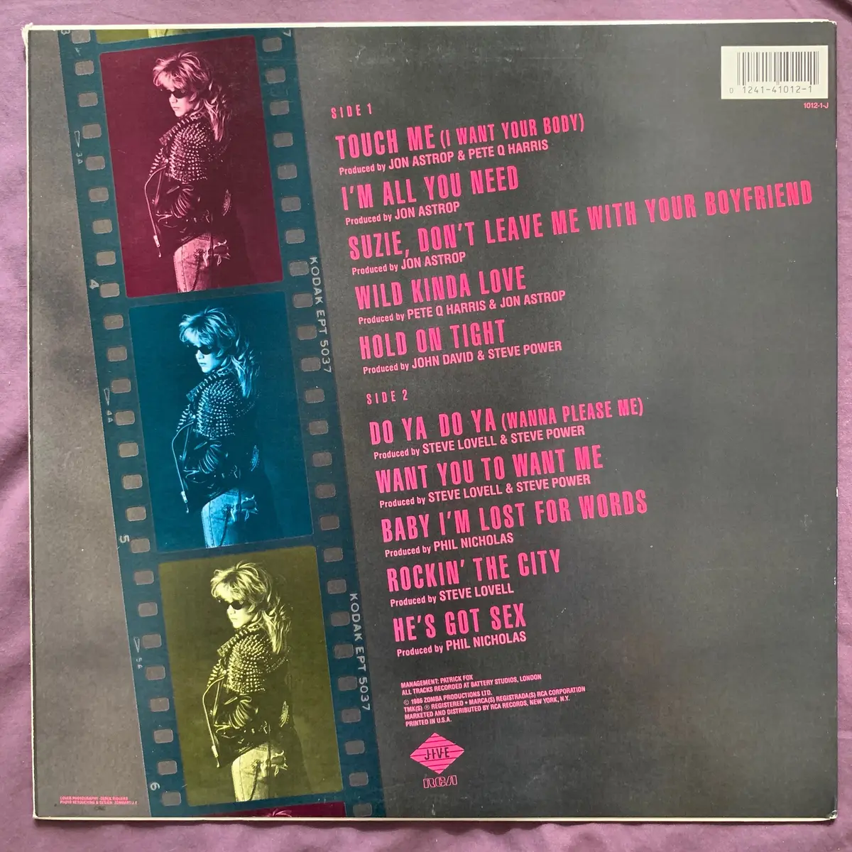 Samantha Fox - Touch Me Original Lp Vinyl - Used 2