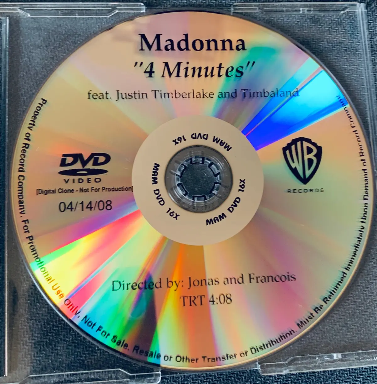 Madonna - Official Promo Music Video : 4 Minutes  (Dvd Single) 1