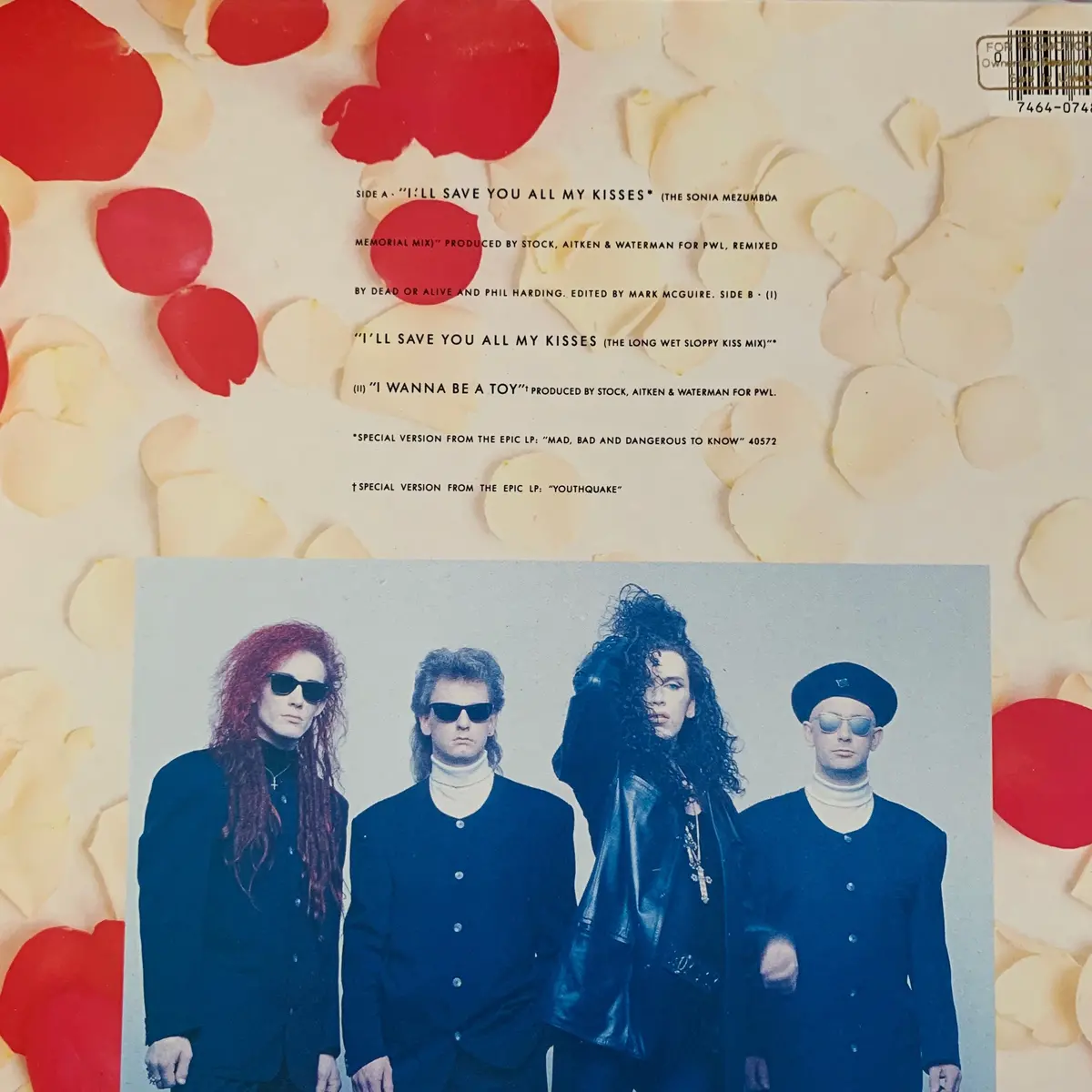 Dead Or Alive : I'll Save You All My Kisses (Original 12 Remix) Lp Vinyl - Used 2