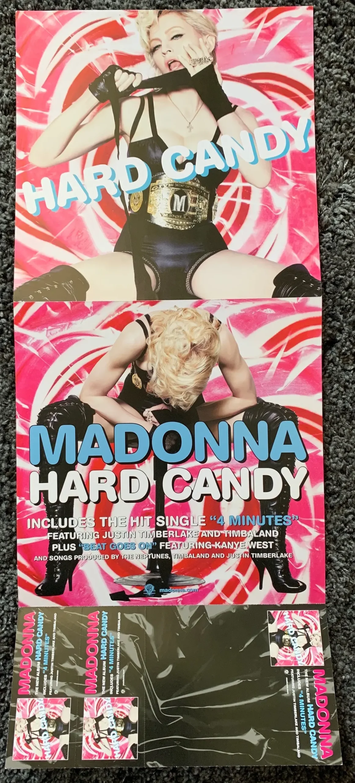 Madonna - Hard Candy Promotional Perforated Poster Flat 1