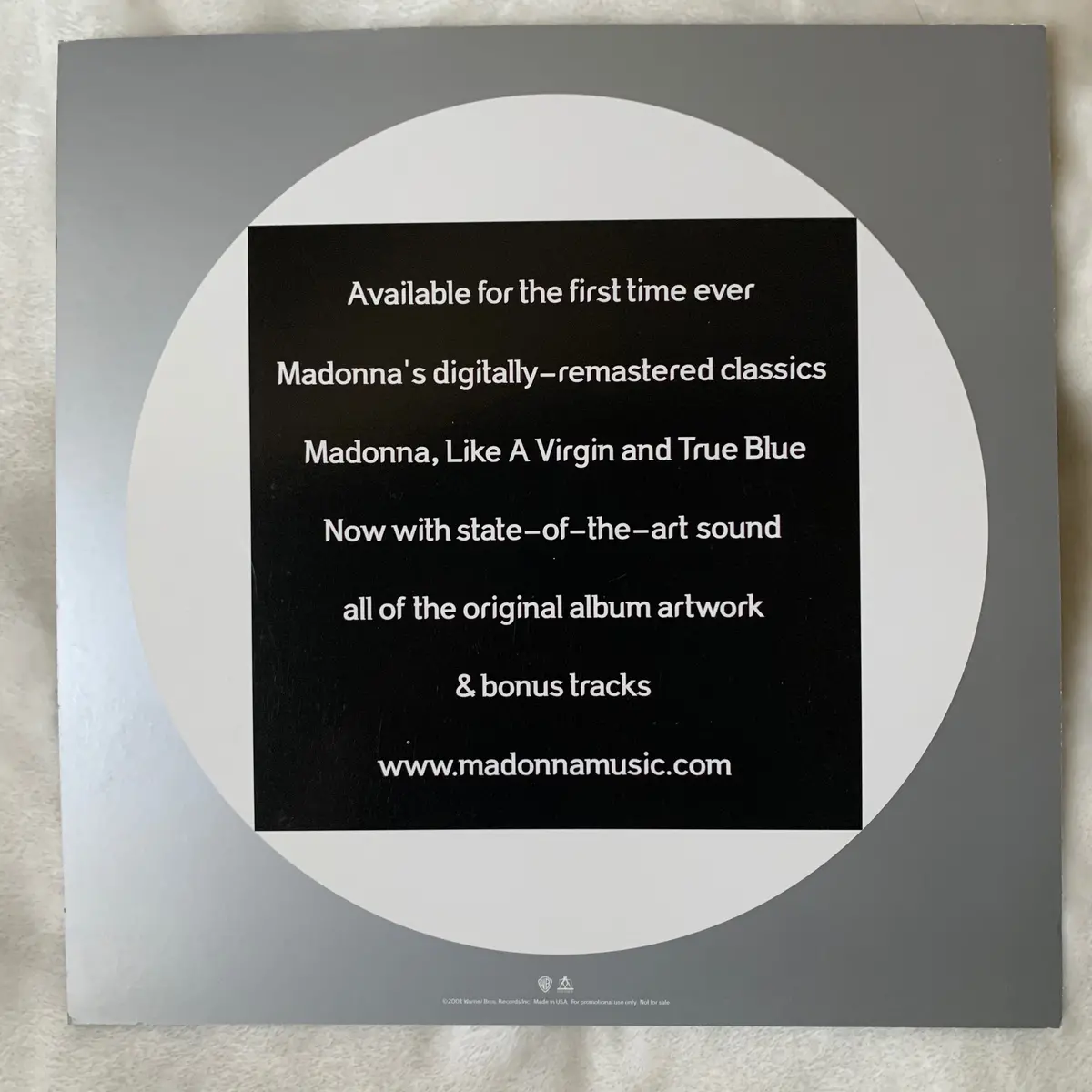 Madonna - Madonna 2001 Promo Poster Flat 12X12 2