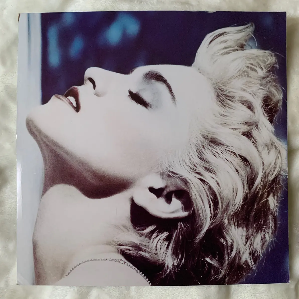 Madonna - 1986 Original Promo Poster Flat : True Blue  12X12 1