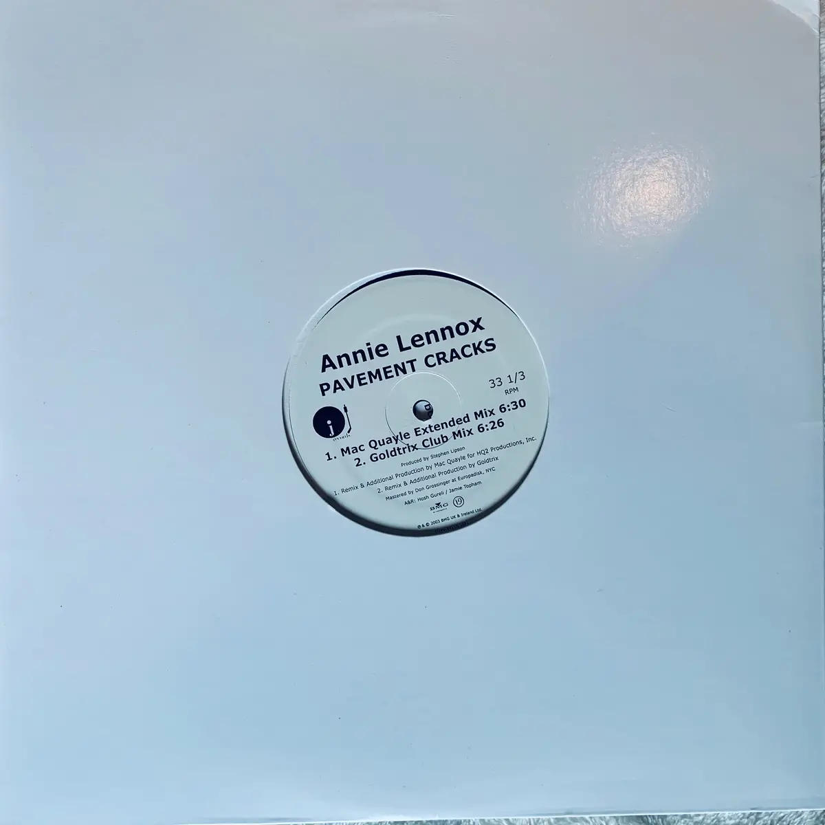 Annie Lennox - Pavement Cracks 2Xlp Promo Remix 12" Vinyl 1