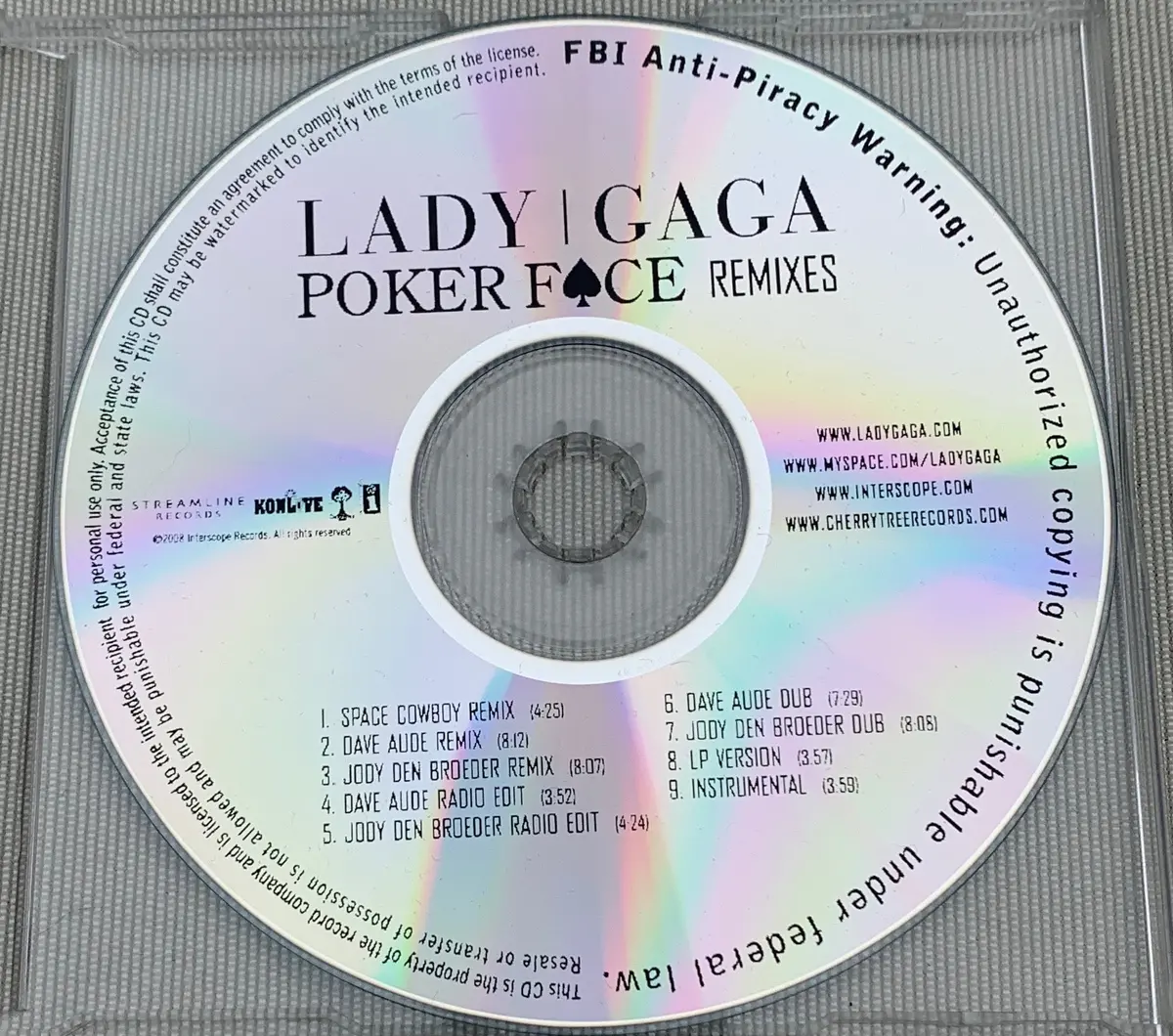 Lady Gaga - Poker Face (Official Promo Remix Cd Single) 1