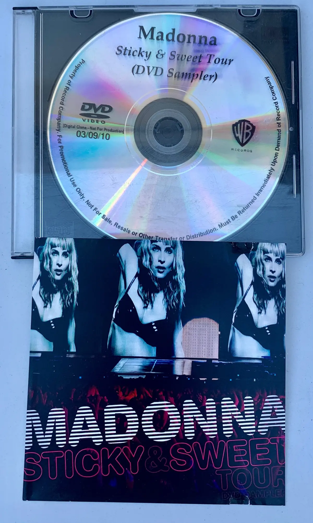 Madonna Sticky & Sweet Promo Promotional Dvd Sampler 1