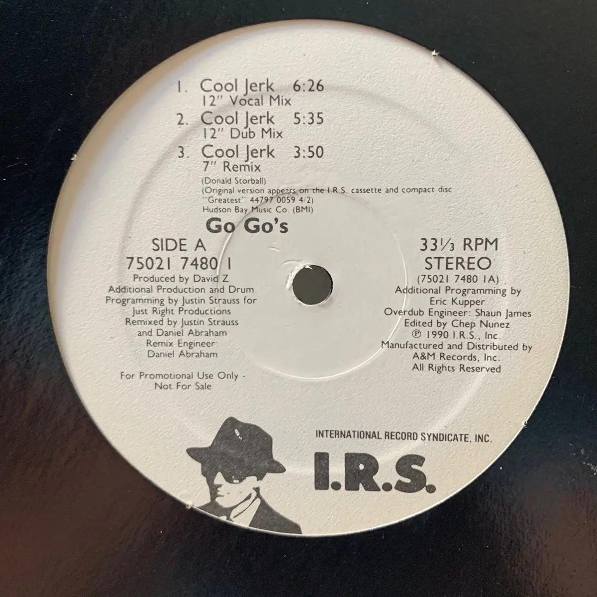 The Go-Go's - Cool Jerk Promotional 12" Lp Vinyl -Used 1