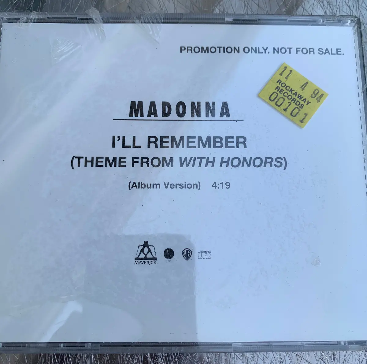 Madonna - "I'll Remember" (Promo Cd Single) Used 2