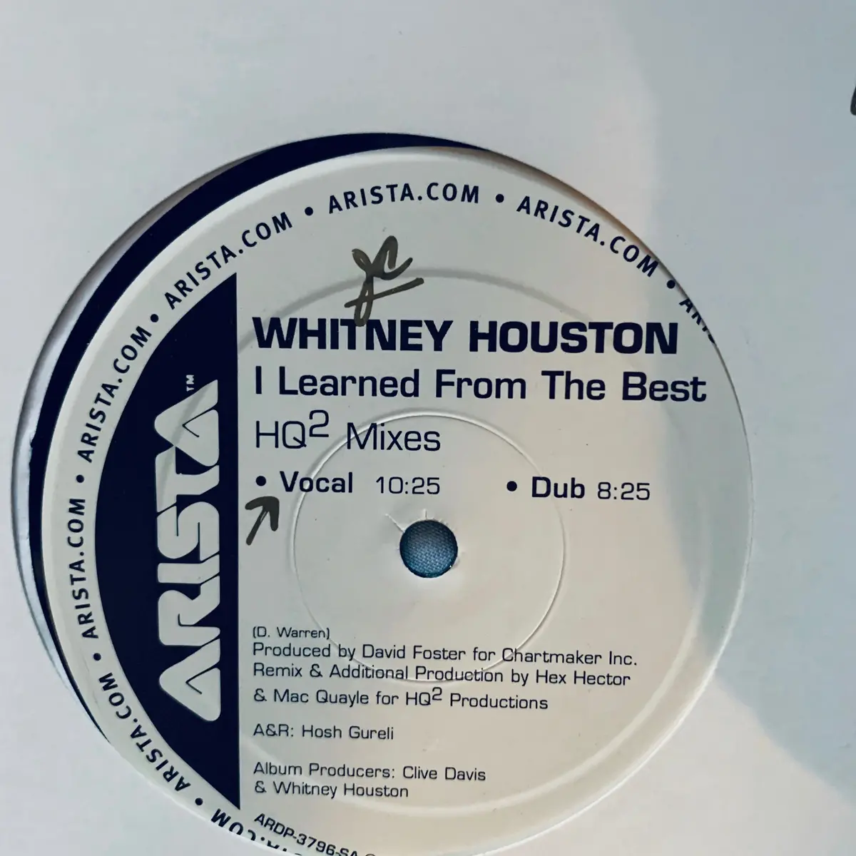 Whitney Houston  - "I Learned From The Best"  (Us 12" Lp Vinyl) - Used 1