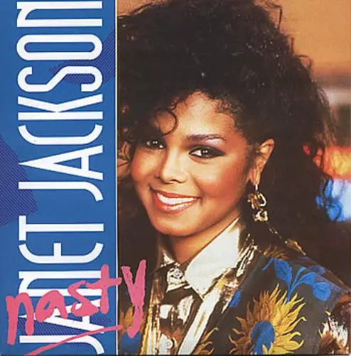Janet Jackson -Nasty  (Import 12") Lp Vinyl  - Used 1