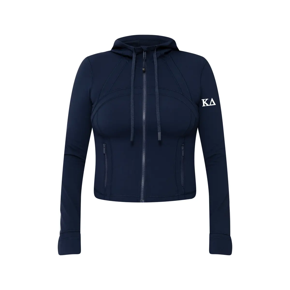 Kappa Delta Lululemon Define Cropped Hooded Jacket Nulu - Navy 1
