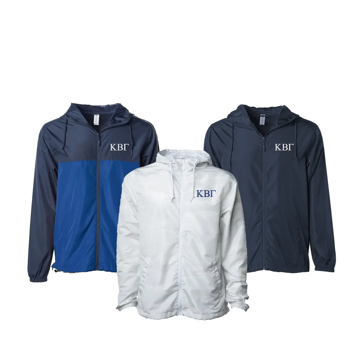 Kappa Beta Gamma Windbreaker Jacket - Letters 1