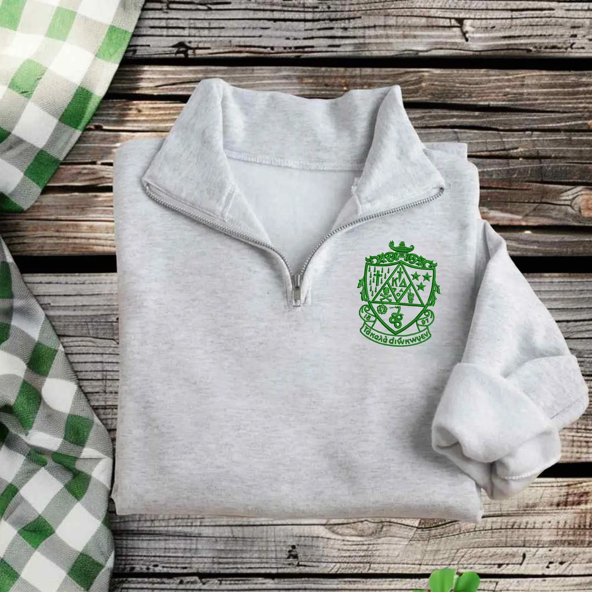 Kappa Delta Crest Quarter Zip 1