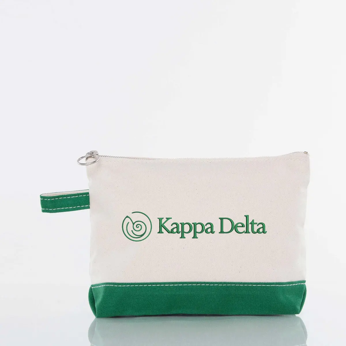 Kappa Delta Canvas Cosmetic Bag - Shell Logo 1
