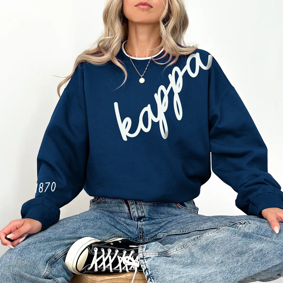 Kappa Kappa Gamma 1870 Avenue Crewneck 2