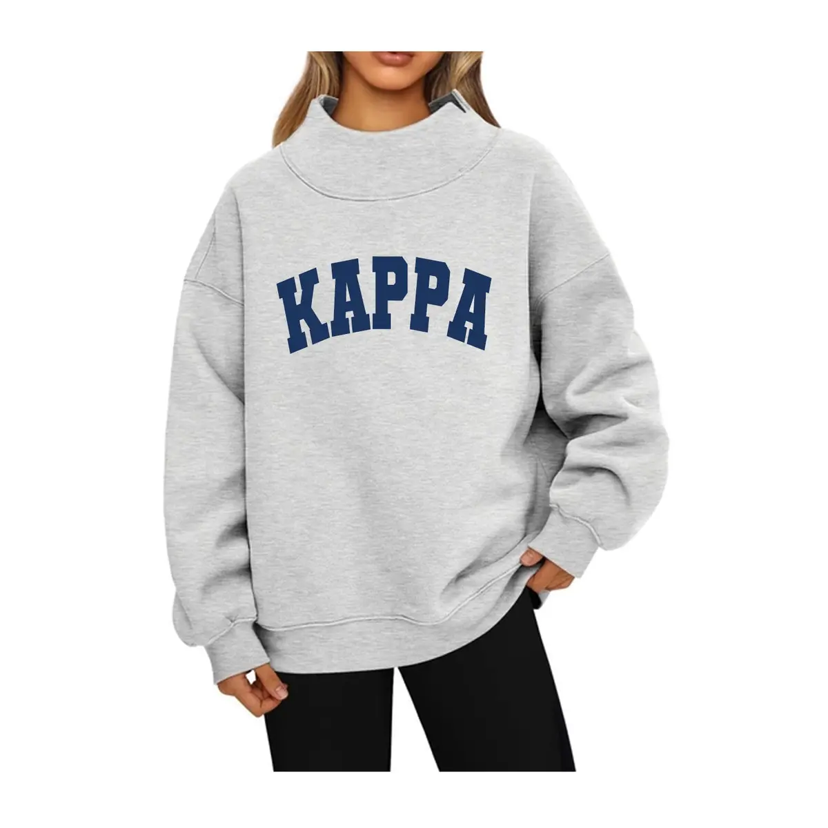 Kappa Kappa Gamma Mock Neck Sweatshirt - Kappa 1
