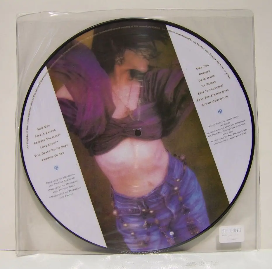 Madonna - Like A Prayer Picture Disc Lp 2
