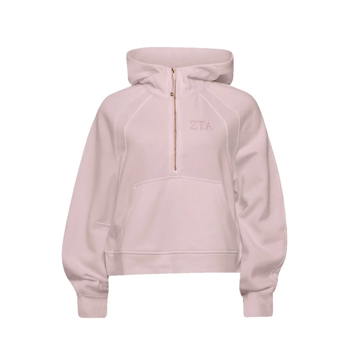 Limited Edition Zeta Tau Alpha Lululemon Scuba Oversized Half-Zip Hoodie - Pink Haze 1