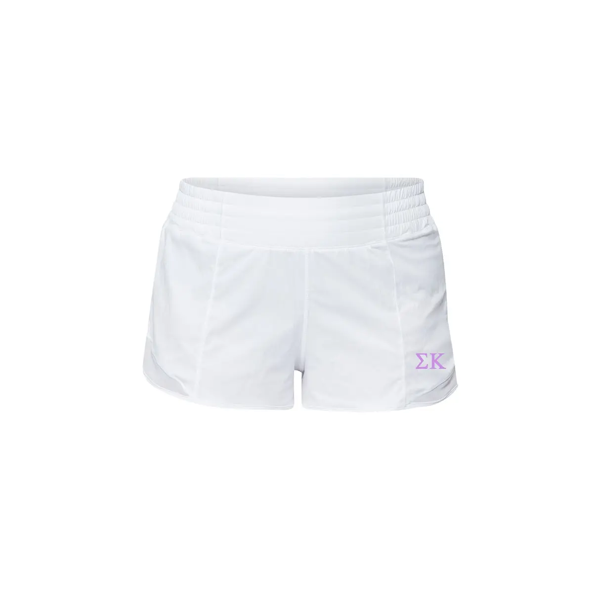 Sigma Kappa Lululemon Hotty Hot High-Rise Lined Short 2.5" - White 1