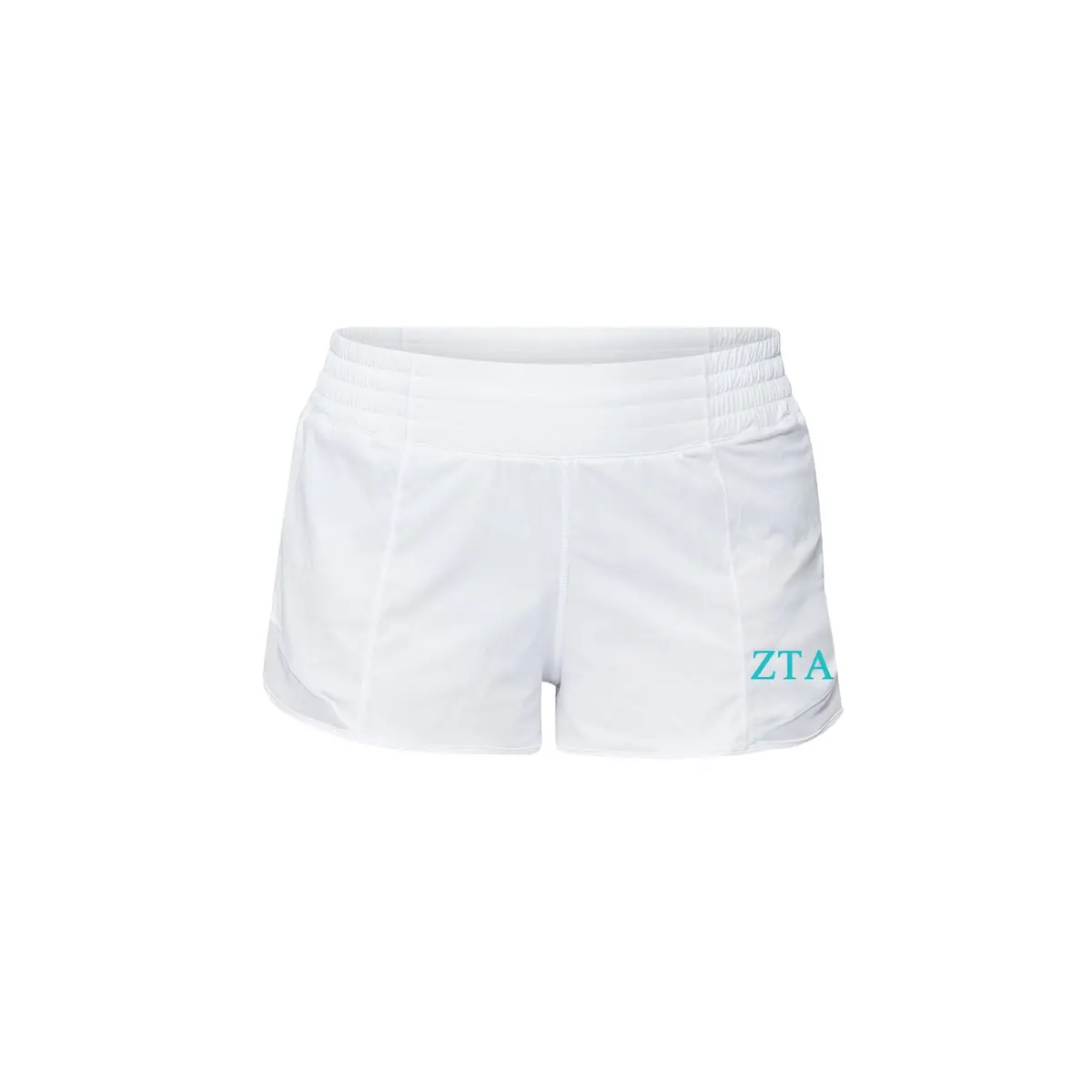 Zeta Tau Alpha Lululemon Hotty Hot High-Rise Lined Short 2.5" - White 1