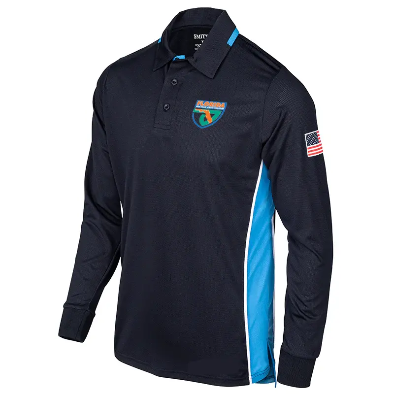 Florida Fhsaa Logo Men's Softball Long Sleeve Umpire Shirts 1