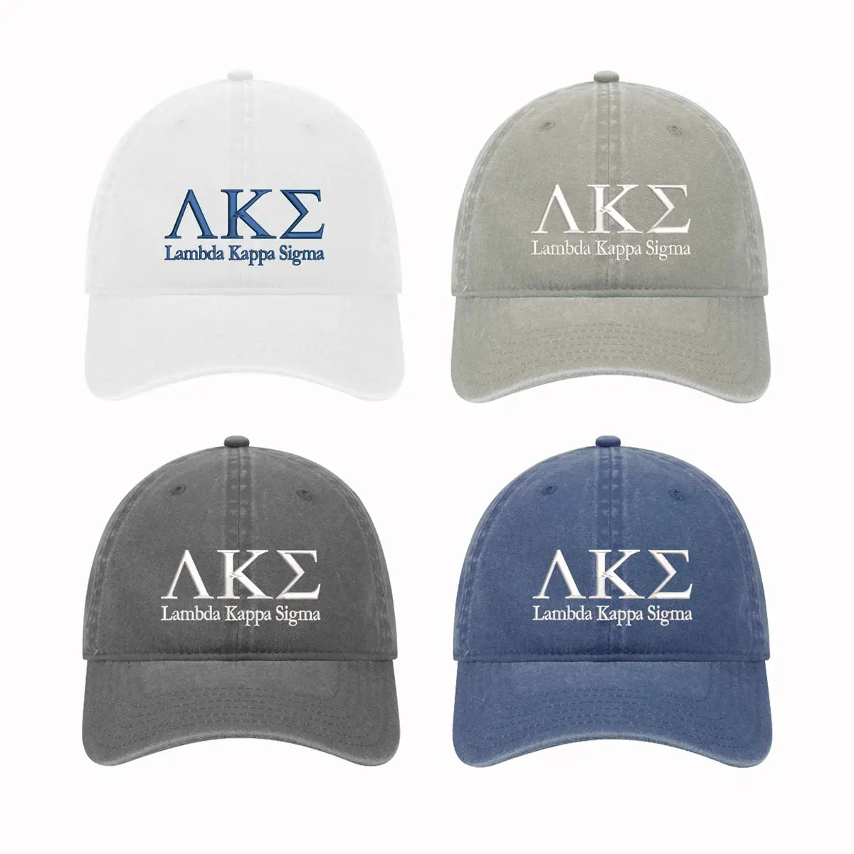 Lambda Kappa Sigma Lks Beach Washed Hat 1