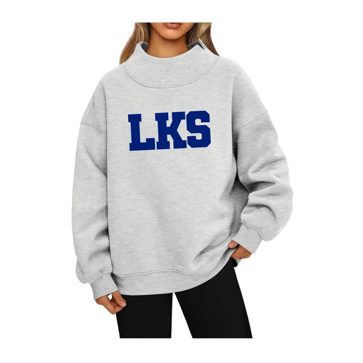 Lambda Kappa Sigma Mock Neck Sweatshirt - Lks 1