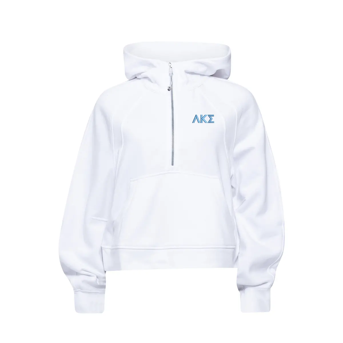 Lambda Kappa Sigma Lululemon Scuba Oversized Half-Zip Hoodie - White 1