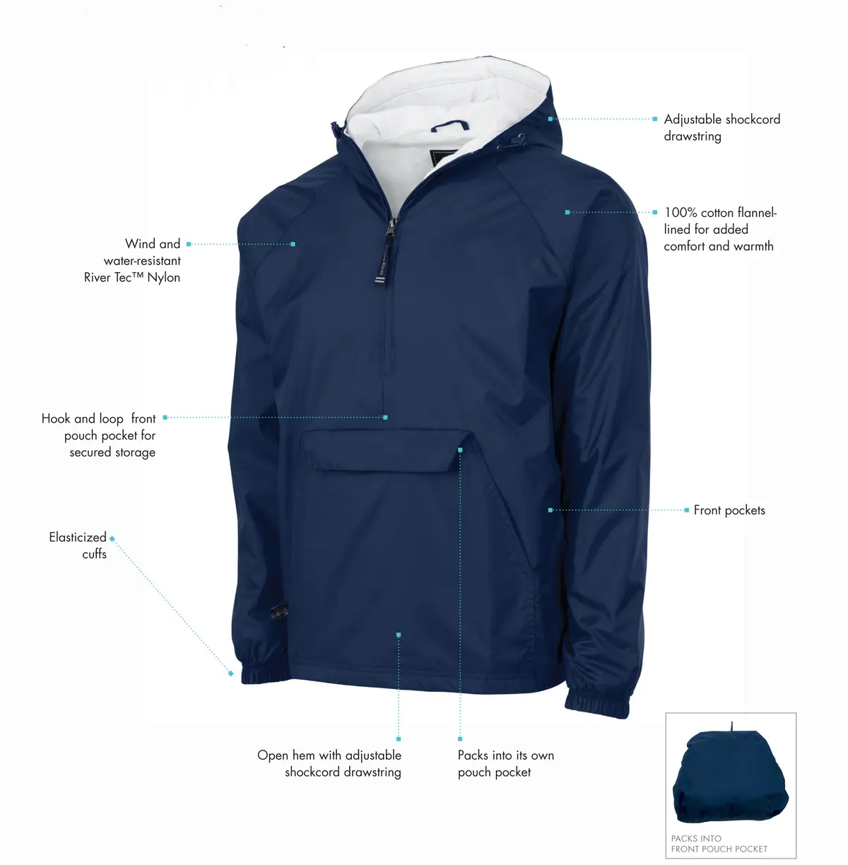 Pi Kappa Alpha Flannel Lined Windbreaker - Pike 4