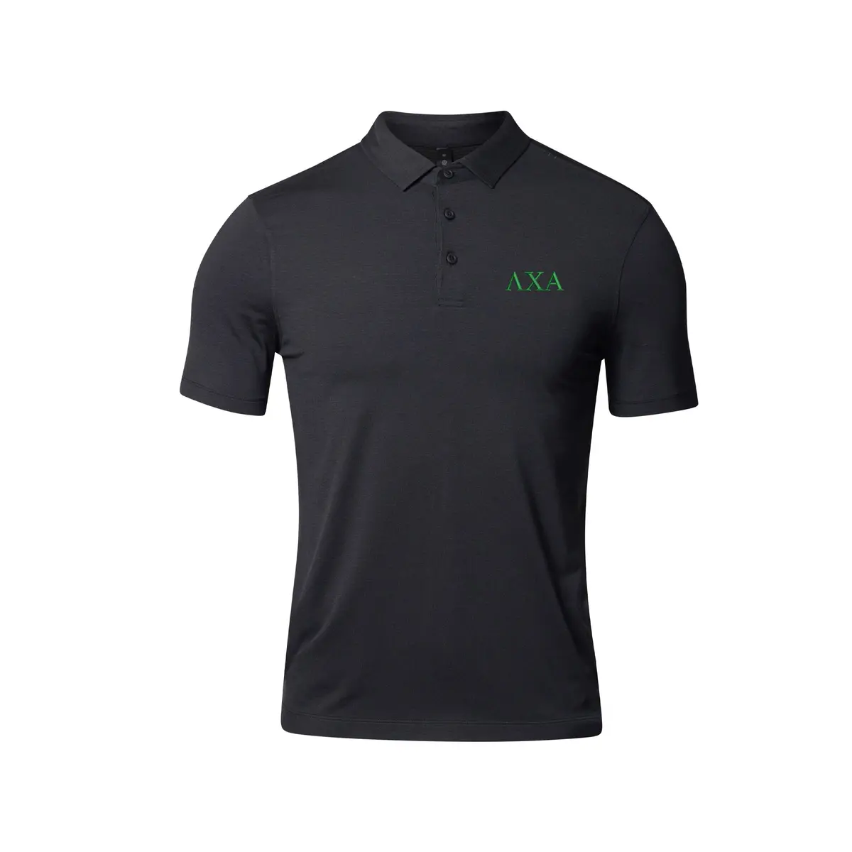 Lambda Chi Alpha Lululemon Evolution Short-Sleeve Polo - Black 1