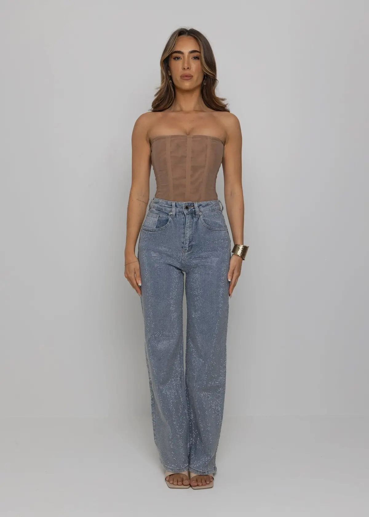 Luxe Energy Corset Top - Nude 1