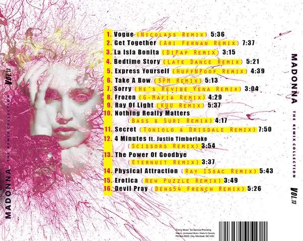 Madonna - Unreleased Remixes Vol. 13 (Dj Service) Cd 2