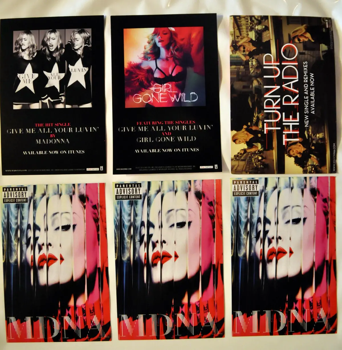 Madonna - Mdna Official Promo Postcards (Set Of 3) 1