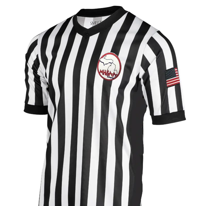 Michigan Mhsaa Logo Dye Sublimated Men's Basketball Shirts W/Side Panel 1
