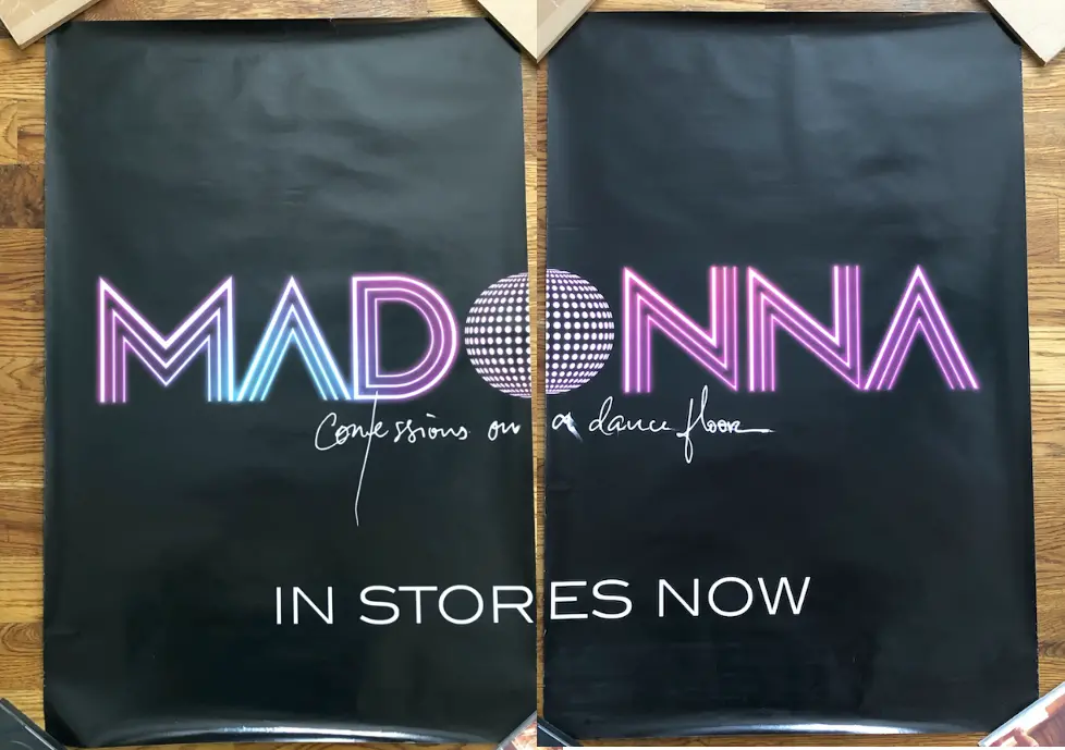 Madonna - 2005 - Confession On A Dance Floor  - Giant 2 Piece Promotional Posters 48X36 - Borderline Music 1