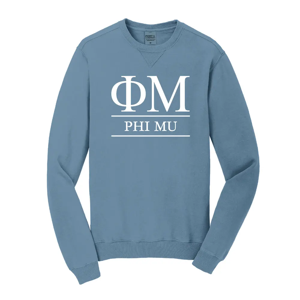 Phi Mu Vintage Color Crewneck Sweatshirt 2