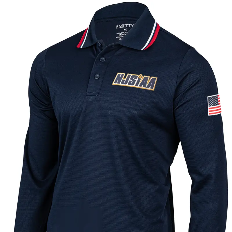 New Jersey Njsiaa Logo Dye Sublimated Long Sleeve Umpire Shirts 1